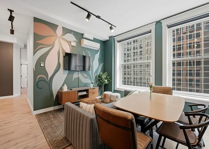 The Plymouth Chicago 4-Br Apartment In Printers Row - Free Parking, Gym & Rooftop 3*