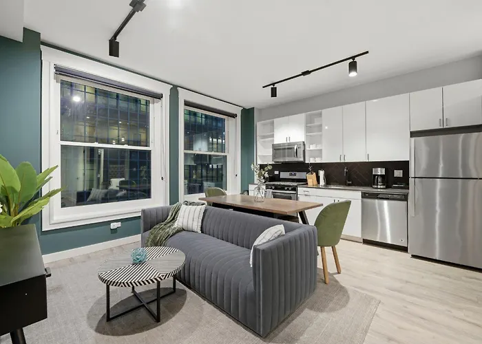 The Plymouth Chicago 4-Br Apartment In Printers Row - Free Parking, Gym & Rooftop 3*