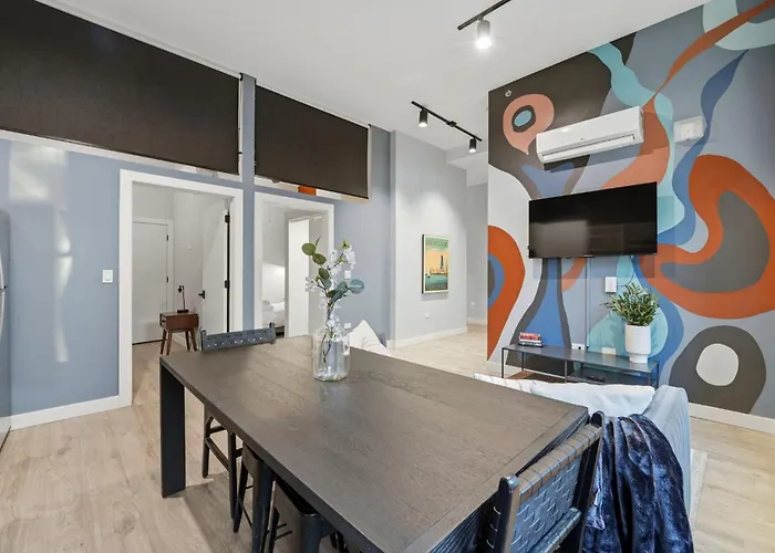 Aparthotel The Plymouth Chicago 4-Br Apartment In Printers Row - Free Parking, Gym & Rooftop