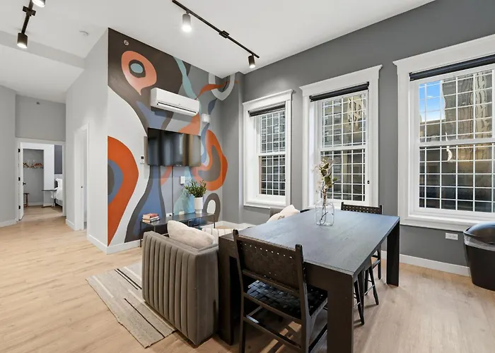 The Plymouth Chicago 4-Br Apartment In Printers Row - Free Parking, Gym & Rooftop Aparthotel 3*